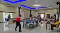Semarak Final Tenis Meja Polres Lombok Barat HUT Bhayangkara ke-79