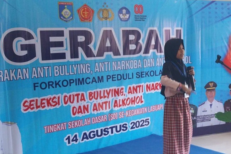 Forkopimcam Labuapi Lahirkan Duta Anti Bullying dan Narkoba dari Sekolah Dasar